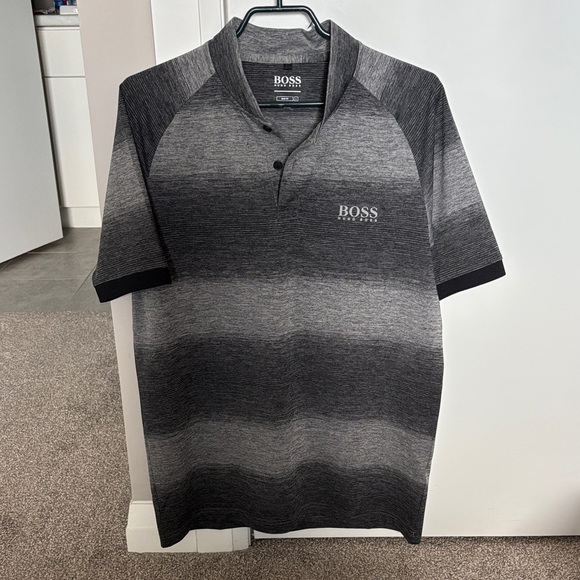 Boss Other - BOSS Men's Ombre Black & Gray Polo